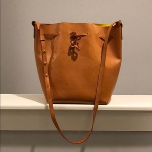 Mansur Gavriel Large Leather Bucket Bag